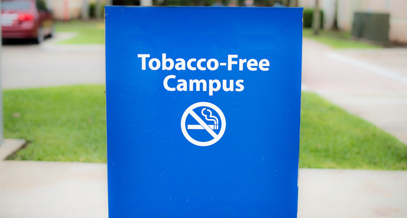 pancarte tobacco free campus